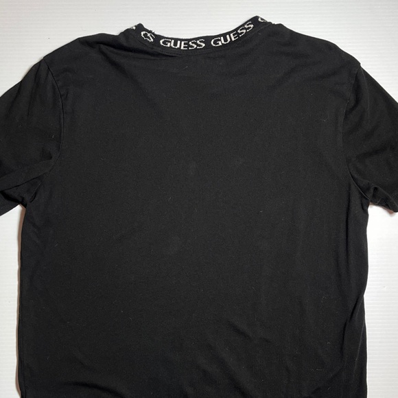 GUESS Men's Charcoal Logo T-Shirt - Picture 3 of 4
